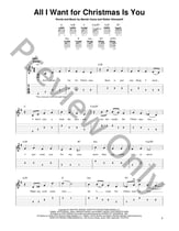 All I Want For Christmas Is You Guitar and Fretted sheet music cover